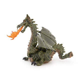 GREEN WINGED DRAGON WITH FLAME