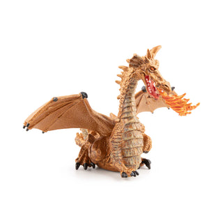 GOLD DRAGON WITH FLAME