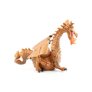 GOLD DRAGON WITH FLAME