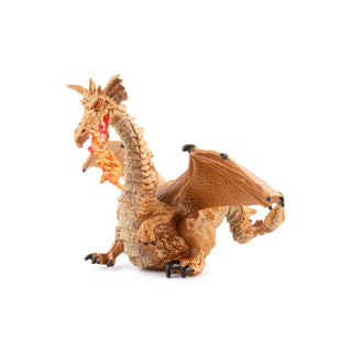 GOLD DRAGON WITH FLAME