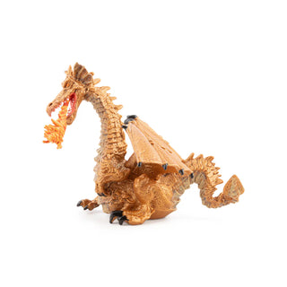 GOLD DRAGON WITH FLAME