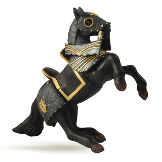 KNIGHT IN BLACK ARMOUR HORSE