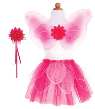 FANCY FLUTTER SKIRT WITH WINGS & WAND