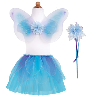 FANCY FLUTTER SKIRT WITH WINGS & WAND