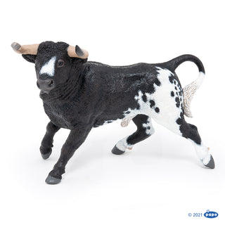 BLACK & WHITE SPANISH BULL