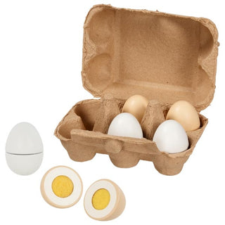 EGGS WITH VELCRO IN EGG CARTON