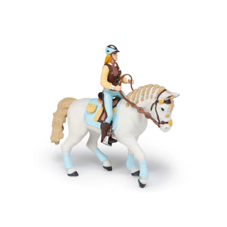 TRENDY RIDING WOMEN HORSE BLUE