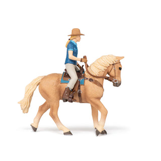 WILD WEST HORSE AND COWGIRL