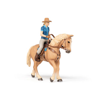 WILD WEST HORSE AND COWGIRL