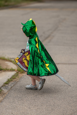 REVERSIBLE DRAGON/KNIGHT CAPE