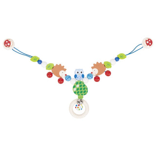 HEDGEHOG & OWL PRAM CHAIN W/ CLIPS