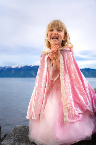 DUSTY ROSE PRINCESS VELOUR CAPE