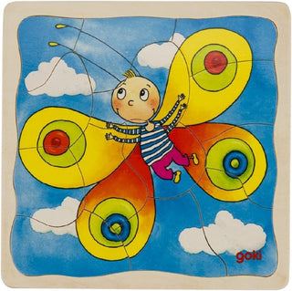 LAYERED PUZZLE - CATERPILLAR, 4 LAYERS, 44PCS