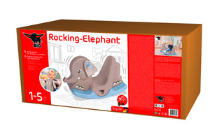BIG Rocking Elephant Rocker Grey