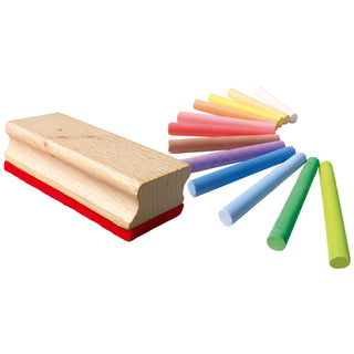 COLOURED CHALK WITH WIPER