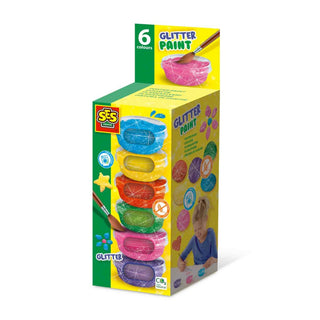 POSTER PAINT GLITTER (6X45ML)