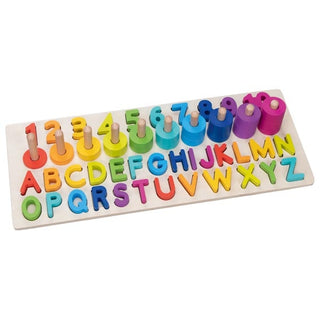 ALPHANUMERIC PUZZLE W/ SORTING DISCS