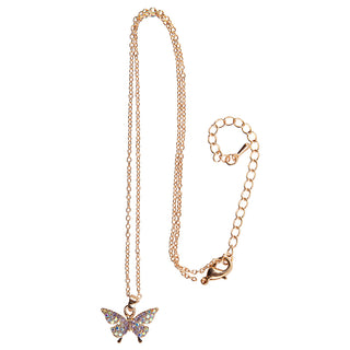 BOUTIQUE BUTTERFLY GEM NECKLACE