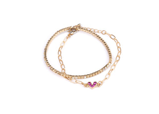 BOUTIQUE CHIC LINKED WITH LOVE BRACELETS