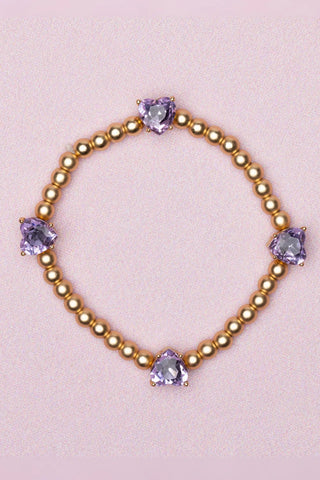 BOUTIQUE CHIC AMETHYST LOVE BRACELET