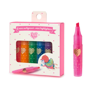 SET OF 6 MINI HIGHLIGHTERS