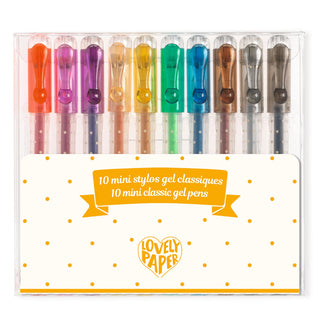 SET OF 10 MINI GEL PENS CLASSIC