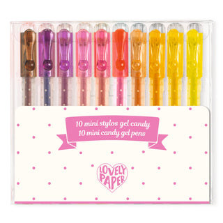 SET OF 10 MINI CANDY GEL PENS