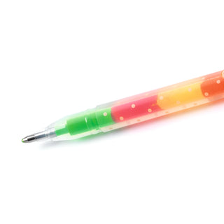 SET OF 6 RAINBOW GEL PENS