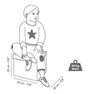 STARS SEAT TOY BOX