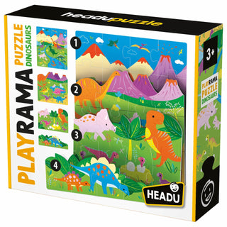PLAYRAMA PUZZLE THE DINOSAURS