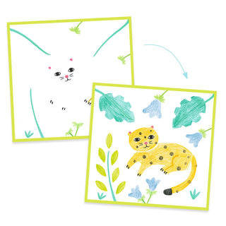 ANIMAL DRAWING STENCILS SET