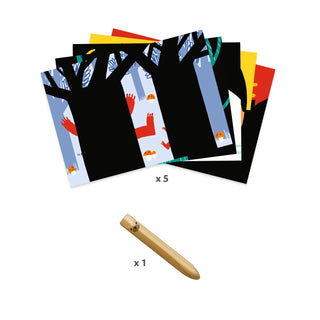 LEARNING ABOUT ANIMALS SCRATCH ART