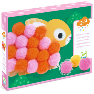 ANIMALS AND POM-PON CIRCLES