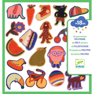 60 FELT STICKERS