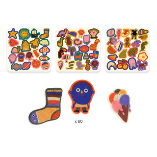 60 FELT STICKERS