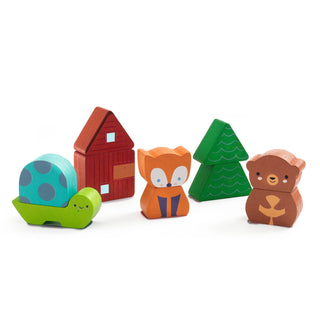 PUZZ & MATCH RAINBOW WOODEN PUZZLE