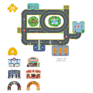 PUZZL'UP CITY - 33 PCS GIANT PUZZLE