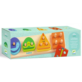 1234 BASIC WOODEN SHAPE SORTING STACKER
