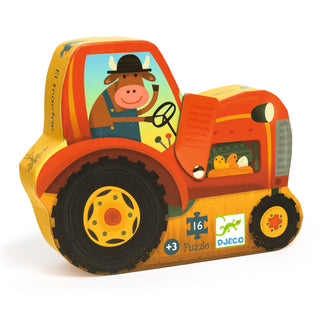 THE TRACTOR - 16 PCS MINI SILHOUETTE PUZZLE