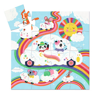 CLOUD CAR - 16 PCS SILHOUETTE PUZZLE