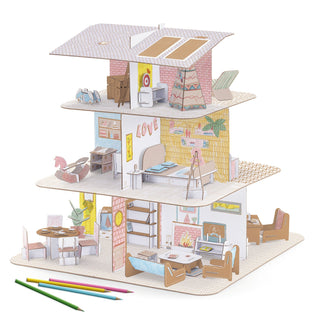 DOLL'S HOUSE - DIY COLOUR ASSEMBLE PLAY