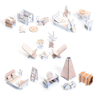 DOLL'S HOUSE - DIY COLOUR ASSEMBLE PLAY