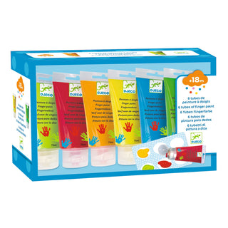 6 TUBES OF FINGER PAINT