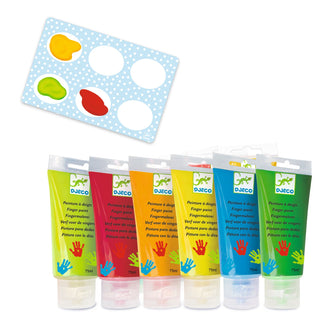6 TUBES OF FINGER PAINT