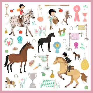 HORSES SET OF 160 STICKERS