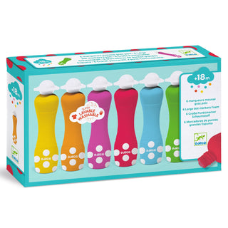 SET OF 6 FOAM MARKERS