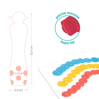 SET OF 6 FOAM MARKERS