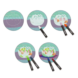 ON THE WATER LILY POND INSPIRED BY GLITTER ART KIT