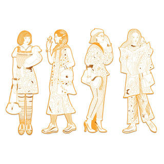 LES DEMOISELLES COLOURING SET