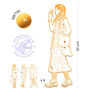 LES DEMOISELLES COLOURING SET